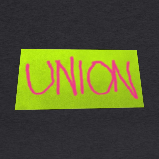 union - pink & green by BrownWoodRobot